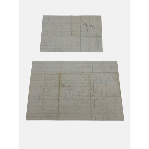 Antique Handwritten Receipts For Lyman Treadway 1863 & 1870 Connecticut - Picture 2 of 4